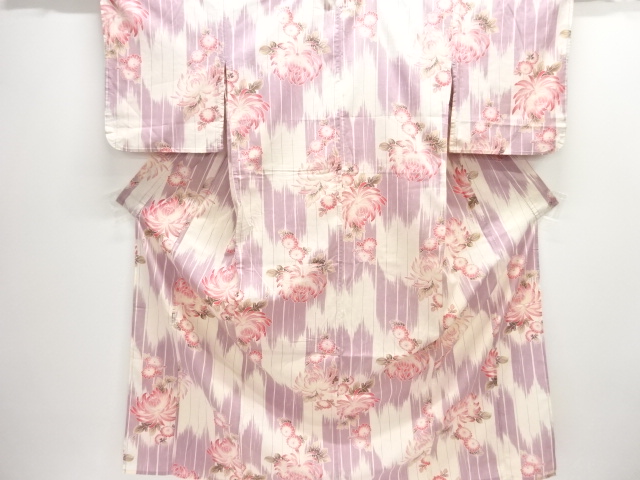 JAPANESE KIMONO / YUKATA / COTTON / KIKU